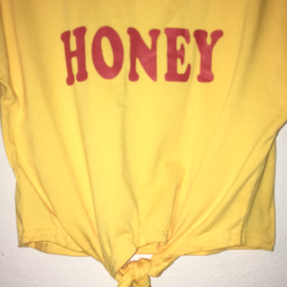 Honey crop tie top - Picture 2 of 4